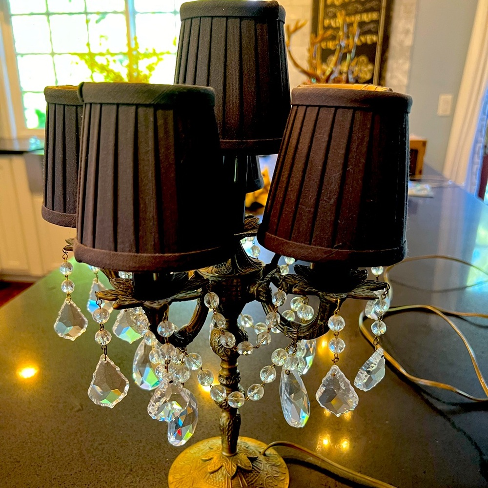 Antique French Girandole Table Chandelier